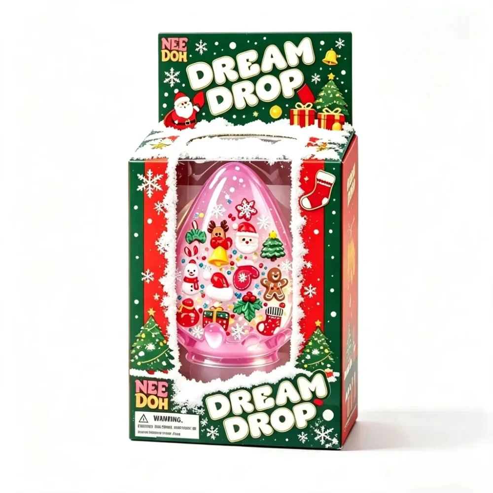 Neues NeeDoh Weihnachts-Sensorik-Fidget-Spielzeug, Stressabbau-Entspannungsspielzeug, Weihnachts-Adventskalender-Überraschung, Feiertagsgeschenk* – Detail 7
