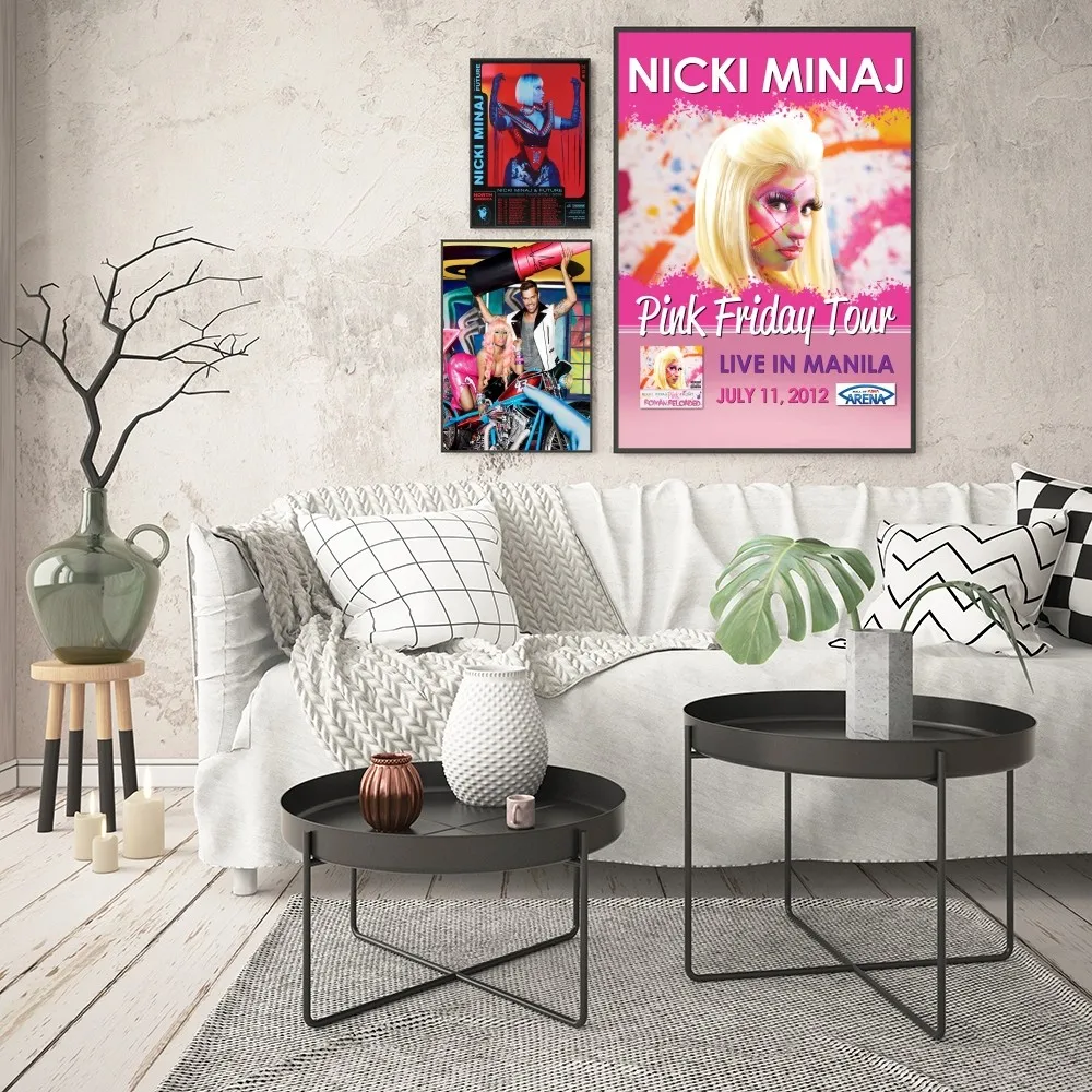 1pc Rapper N-nicki Minaj Poster Good Quality Prints And Posters Vintage Room Home Bar Cafe Decor Aesthetic Art Wall Painting