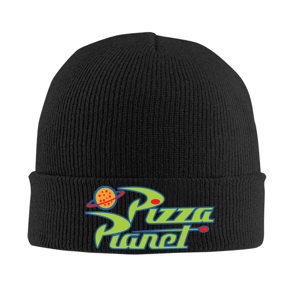 Pizza Planet Logo Hats Autumn Winter Skullies Beanies Warm Cap Unisex Skullcap