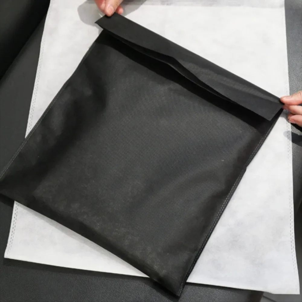 50Pcs/lot Thickened Non-woven Fabric Bags with Handle Large Capacity T-shirt Packaging Clothing Store Special Gift Bags