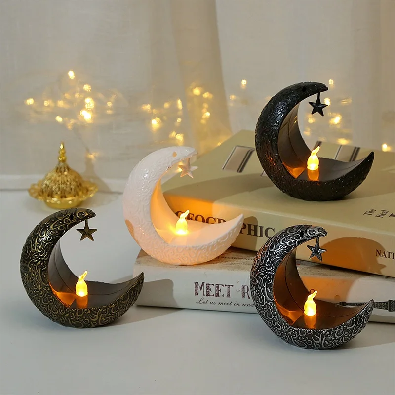 

Middle East Style Candle Holder Star Moon Candlestick Ornament Modern Romantic Christmas Home Wedding Party Decoration Supplies