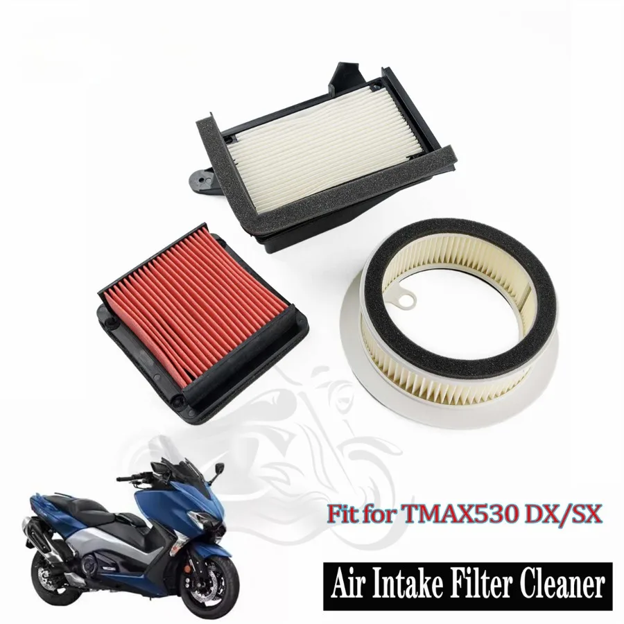 Moto Bike Accessories Motorcycle Air Filter for Yamaha TMAX 530 DX SX XP530 Element Sponge Intake System Foam Cleaner Modified