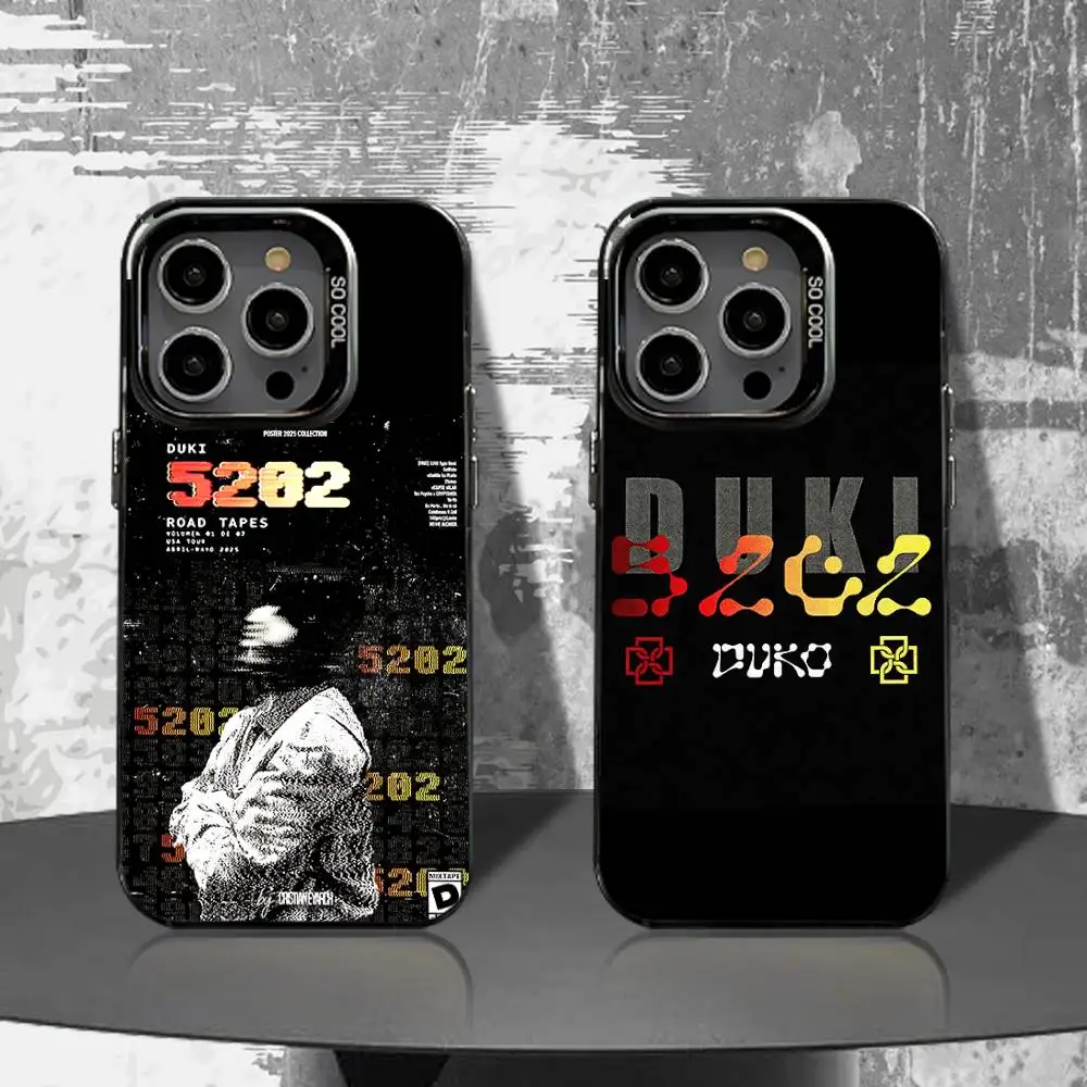 

D-Duki Album 5202 Phone Case For iPhone 16,15,14,13,12,11,Pro,XS,Max,Plus,Mini,SE4,E Black Matte Shockproof Cover