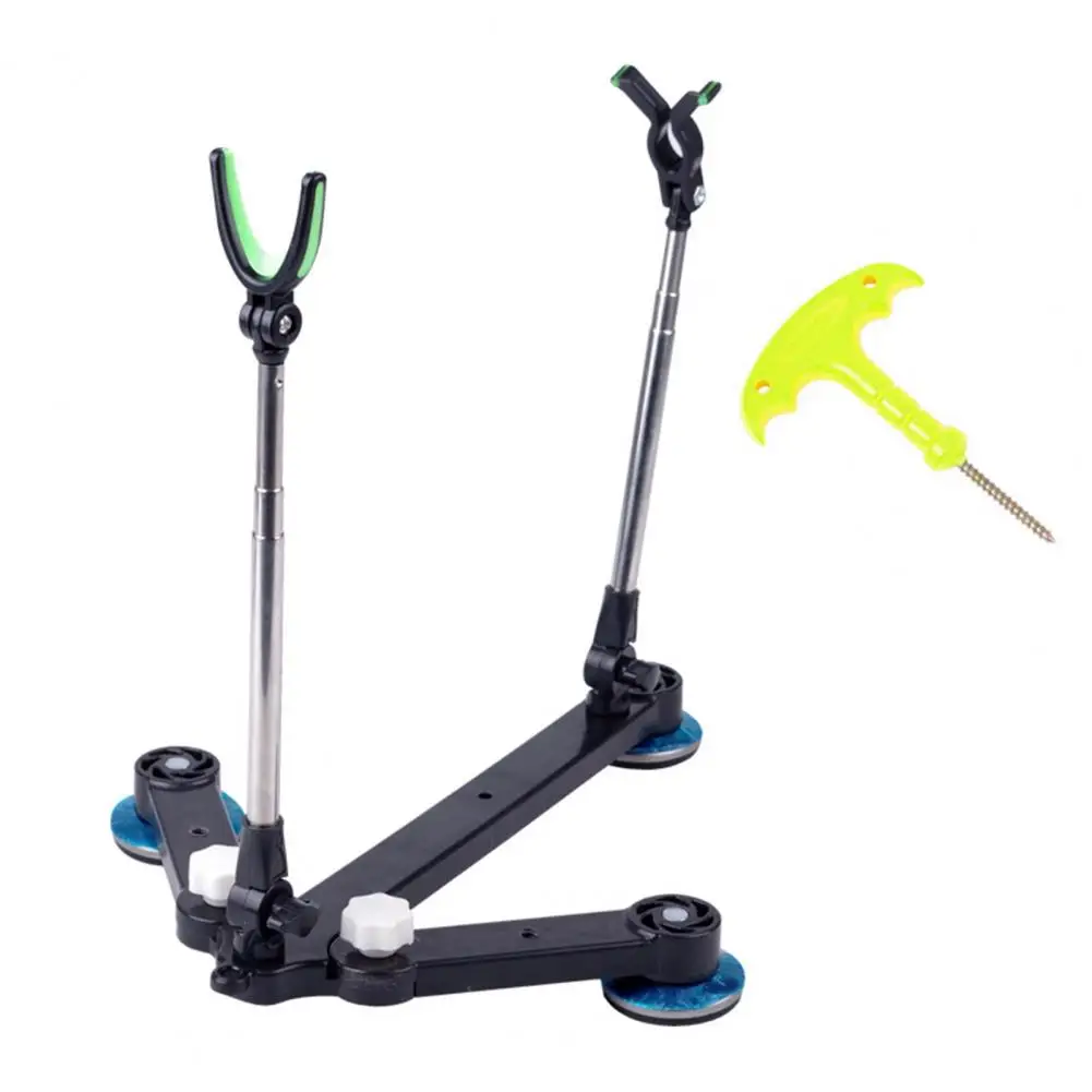 Fishing Rod Support Adjustable Fishing Rod Holder Stand for Outdoor Ice Fishing with High Stability Y-shaped Head for Easy