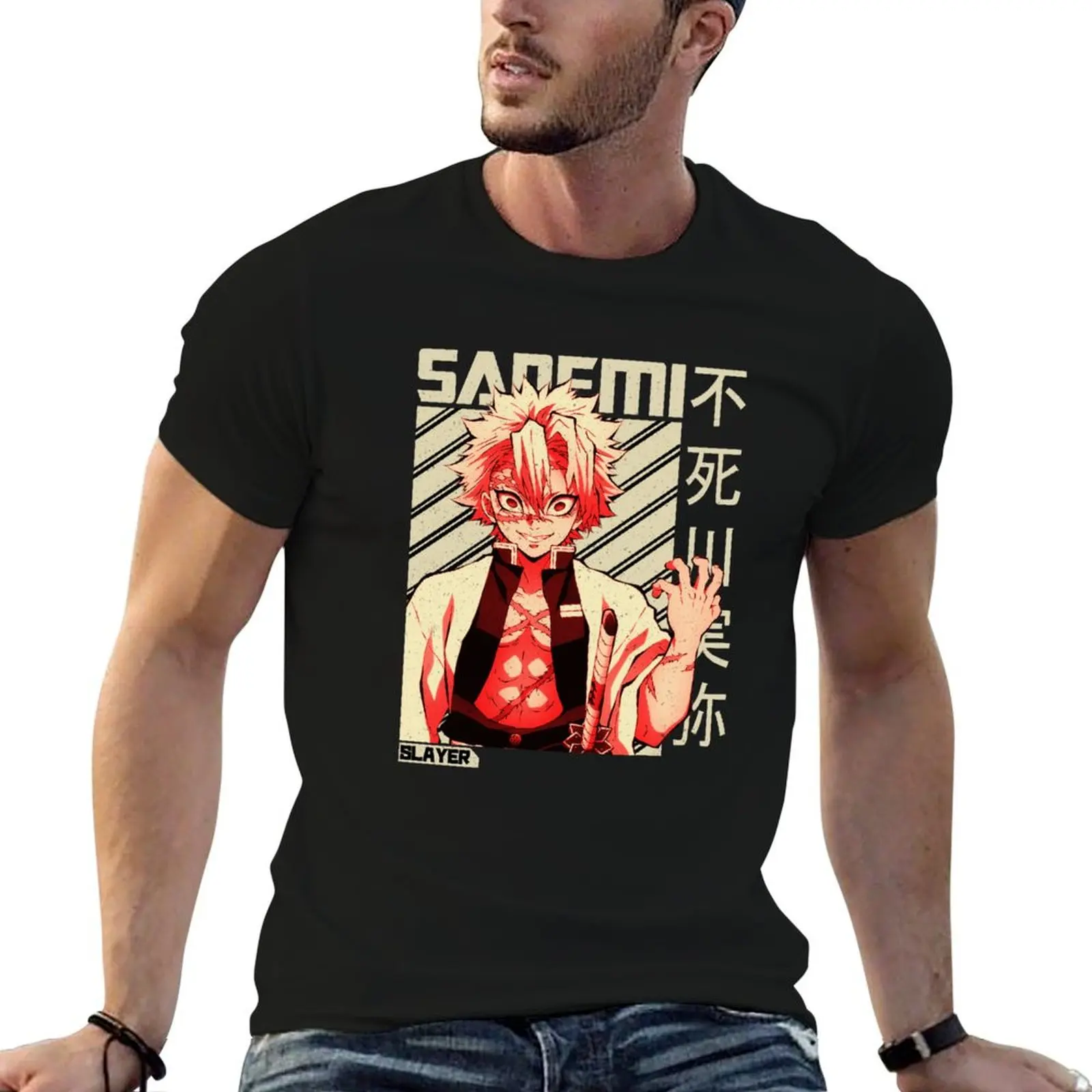 Sanemi - The Wind Pillar T-Shirt Light Athletic Short Sleeve Tee Shirt