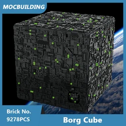 MOC Building Blocks Borg Cube UCS Scale Model DIY Assembled Bricks Space Educational Creative Collect Display Toys Gifts 9278PCS