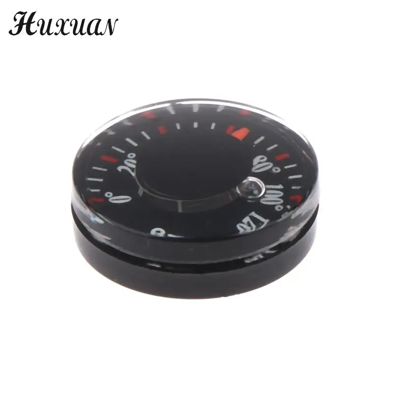 1Pc Mini Round Diameter 20mm Outdoor Waterproof Plastic Circular Car Thermometer pointer Degrees Celsius Thermometer