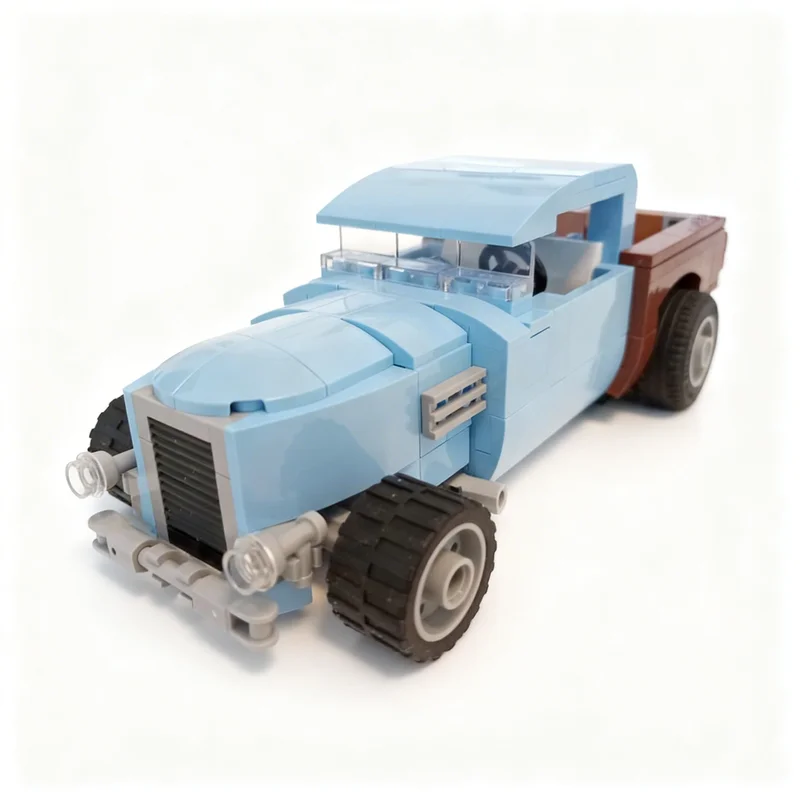 

320pcs MOC Cars Hot Rod Gas Bucket Model Building Blocks Christmas Gifts Construction Toy Brick Kids Education DIY Creative