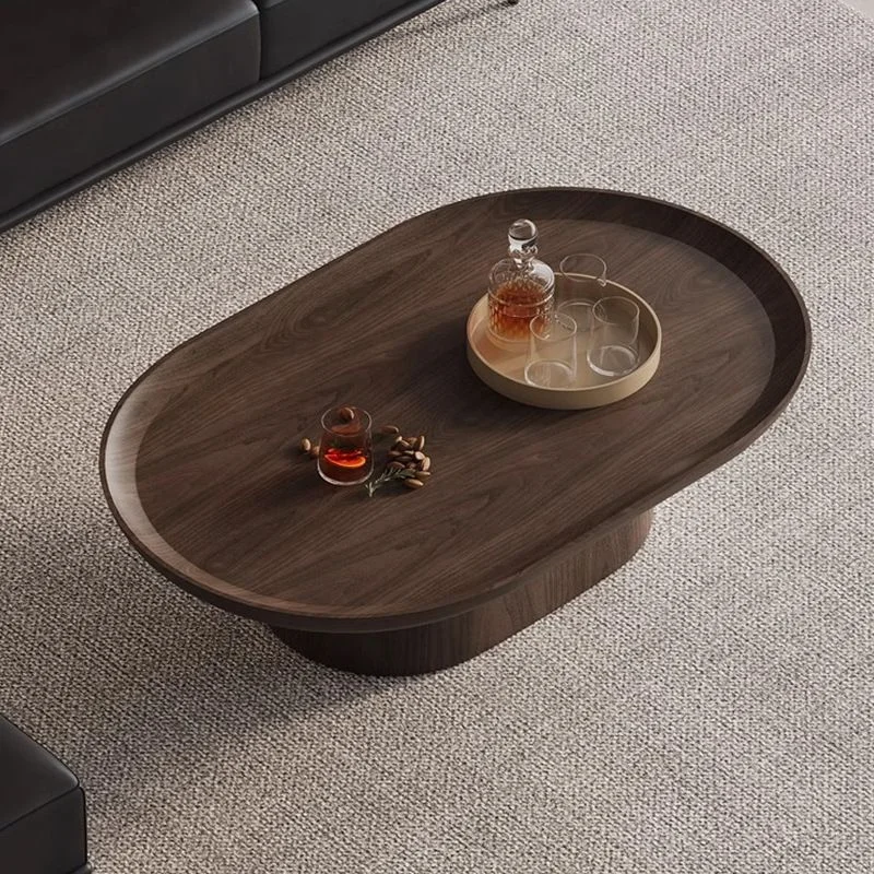 *Walnut-toned Coffee Table, Modern Classical Design an Elegant Furnishing Piece Perfectly Suited for Living Rooms.
