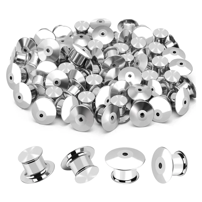 100PCS Bag Locking Clasp Used For Locking The Back Of Metal Pin Of Brooch Enamel Lapel Pin