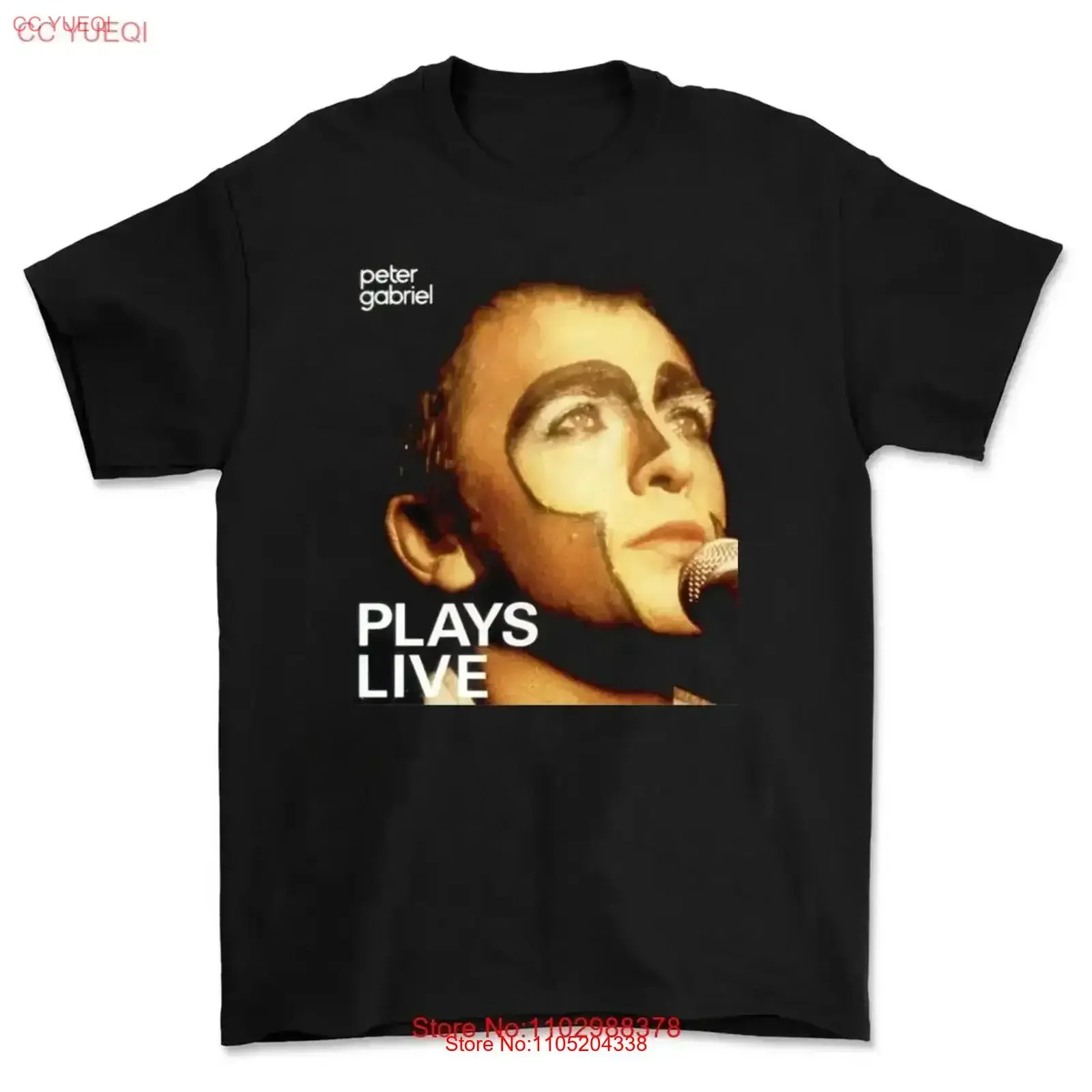

Peter Gabriel Plays Live Heavy Cotton T Shirt BS099 vintage Washed Versatile graphic streetwear Breathable vintage Washed