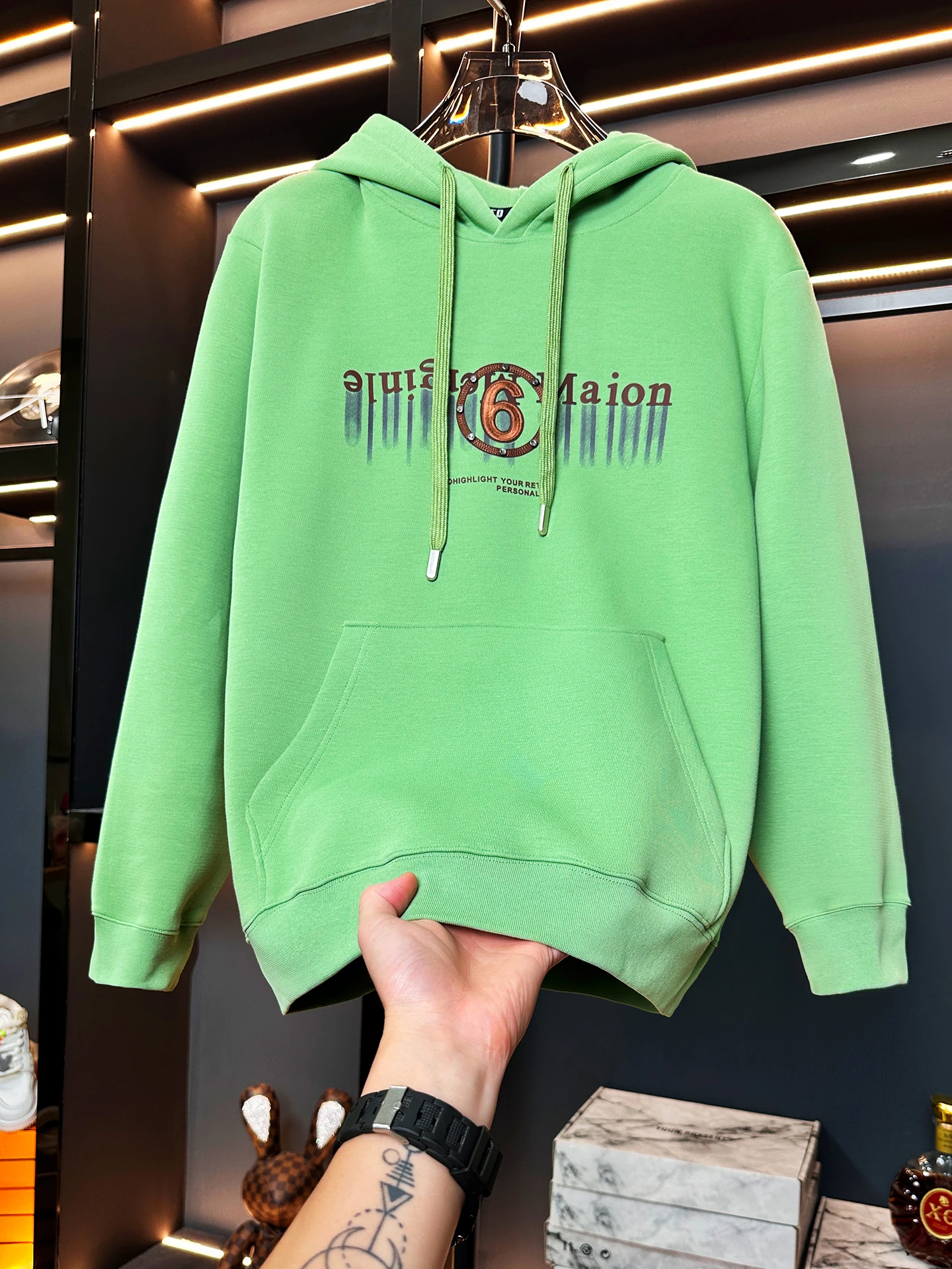 

Cool Men's Hoodie Long Sve Letter Print Casual Sweatirt Faionable Streetwear Loose Fit Autumn New Arrival