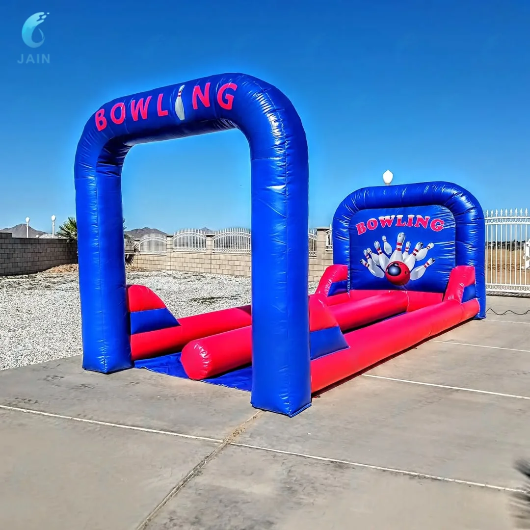 6.5x3x3m Double Lane Inflatable Bowling Game Inflatable Bowling Alley with Balls