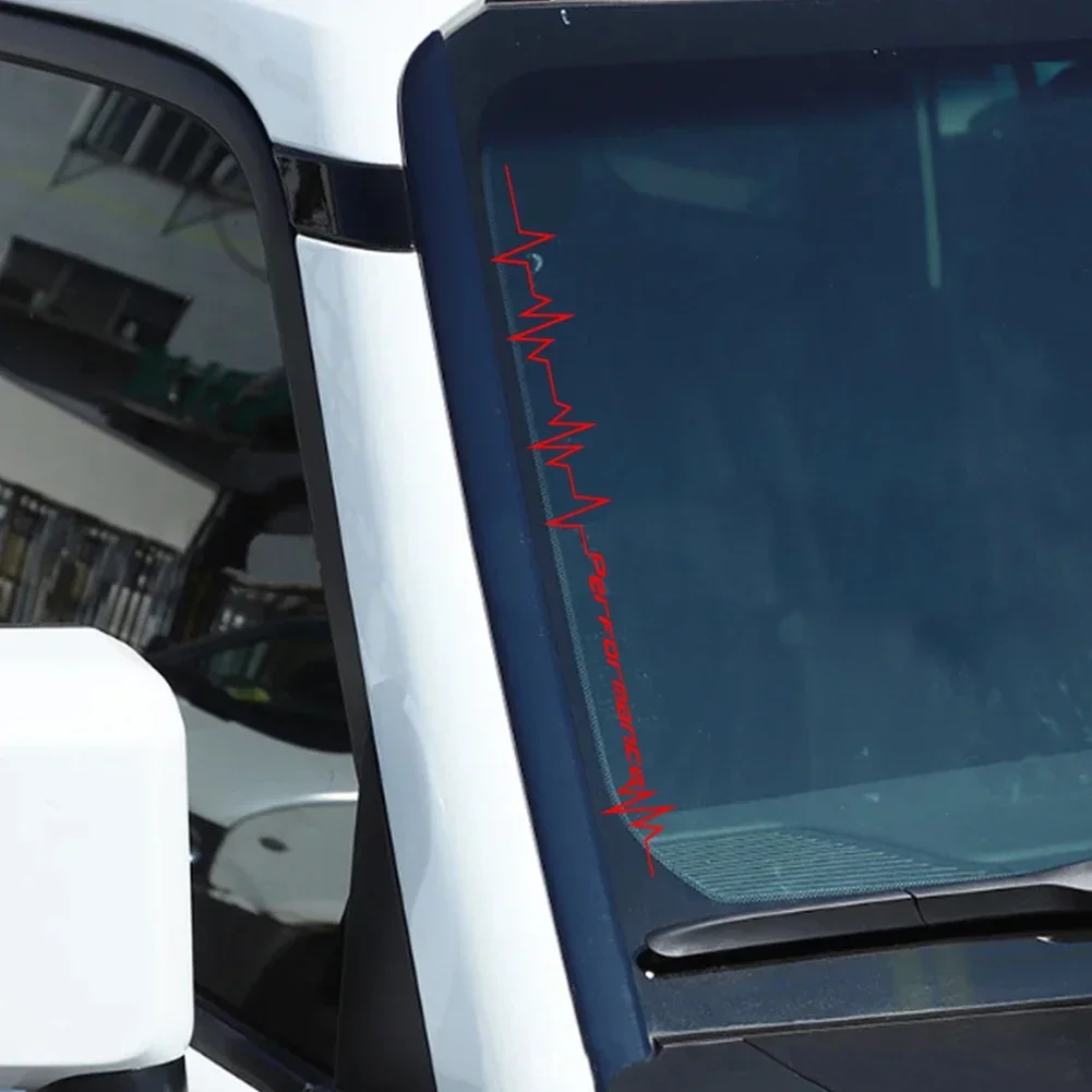 أداء عاكس ضربات القلب خط ملصق زجاج سيارة الزجاج الأمامي الوفير هود ديكور ملصق مائي السيارات مركبة الفينيل الديكور