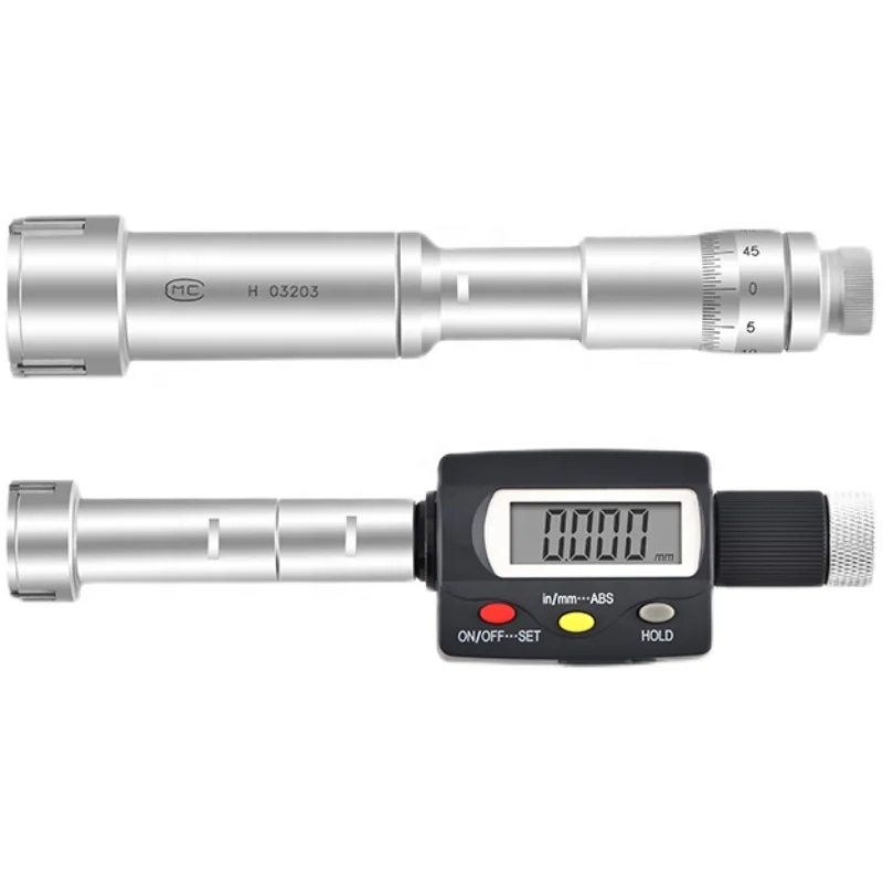 

Analog and Digital Three-point Internal Micrometers 6-200MM Inside Micrometers Inner Measurement Gauge Tool