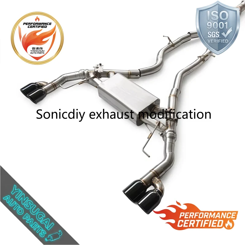 High Performance Catback Exhaust for X3/X4 M40i G01 3.0T 2016-2023 Valve Control OPF Compatible Custom 70mm/76mm Piping