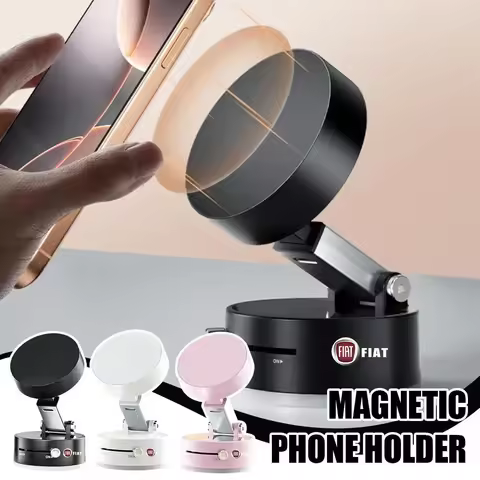 Double Sided Suction Cup Magnetic Phone Holder For FIAT 500 Grande Stilo Freemont Punto Astra Bravo Ducato Fiorino Qubo Toro