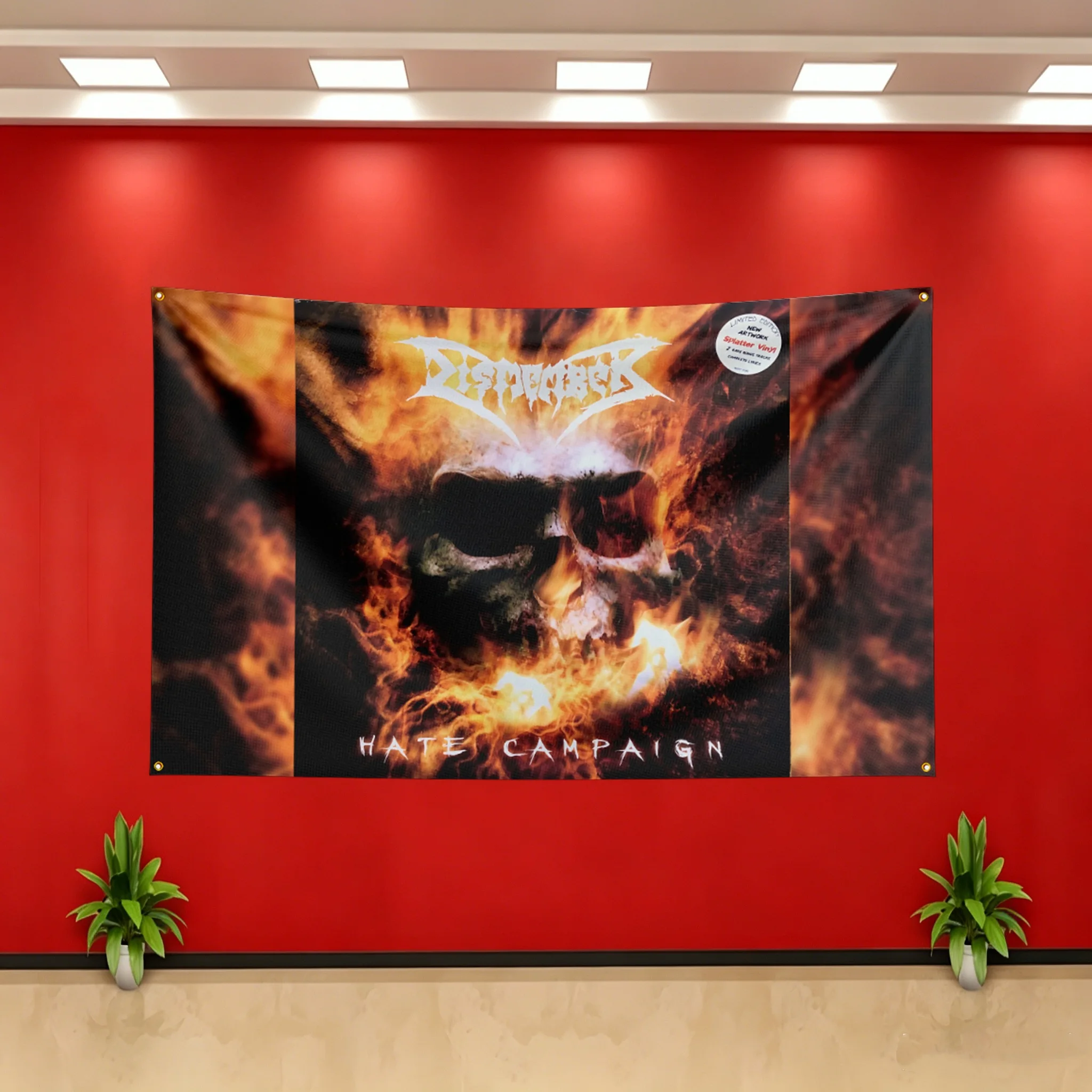 Music Flag 3x5ft for dismember Fans Banner Bedroom Living Room Dorm Garage Wall Decor Tapestry Custom Advertising Flaga