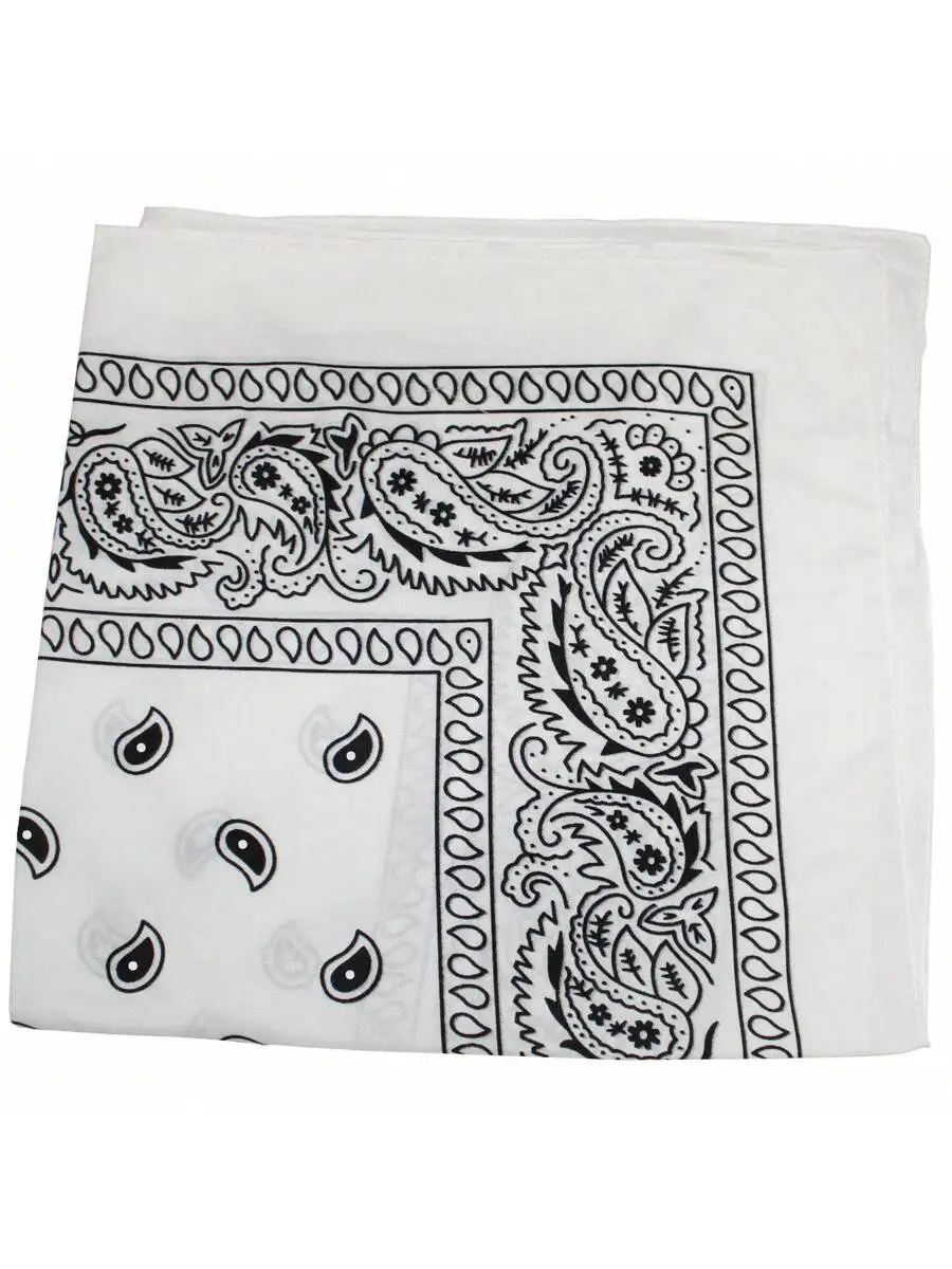 

Paisley Print Polyester Bandana Scarf For Men And Women