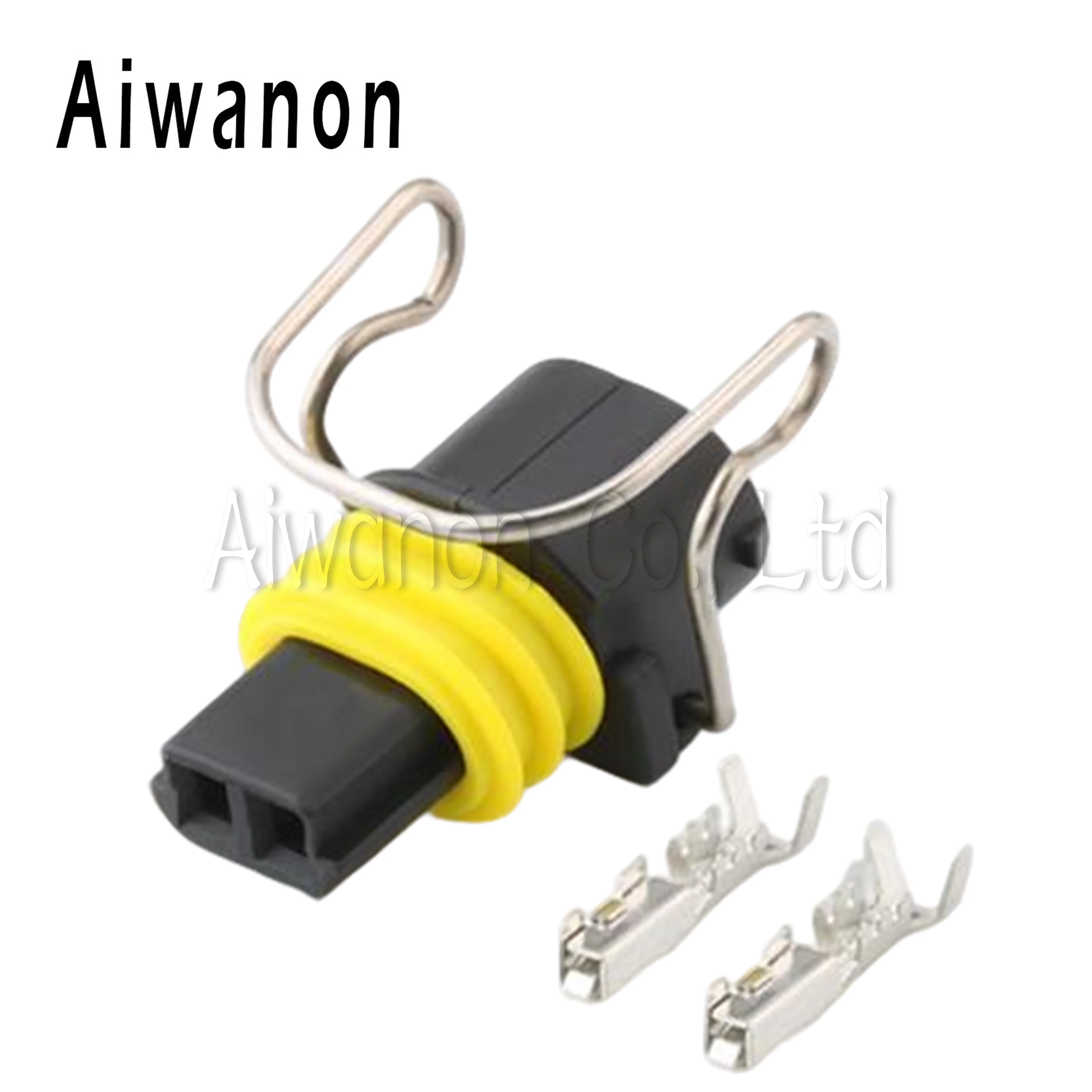 

1 Set 2 Pin Car Excavator Injector Engine Cylinder Head Valve Chamber Fuel Parts Electrical Connectors Wire Harness Plug For CAT