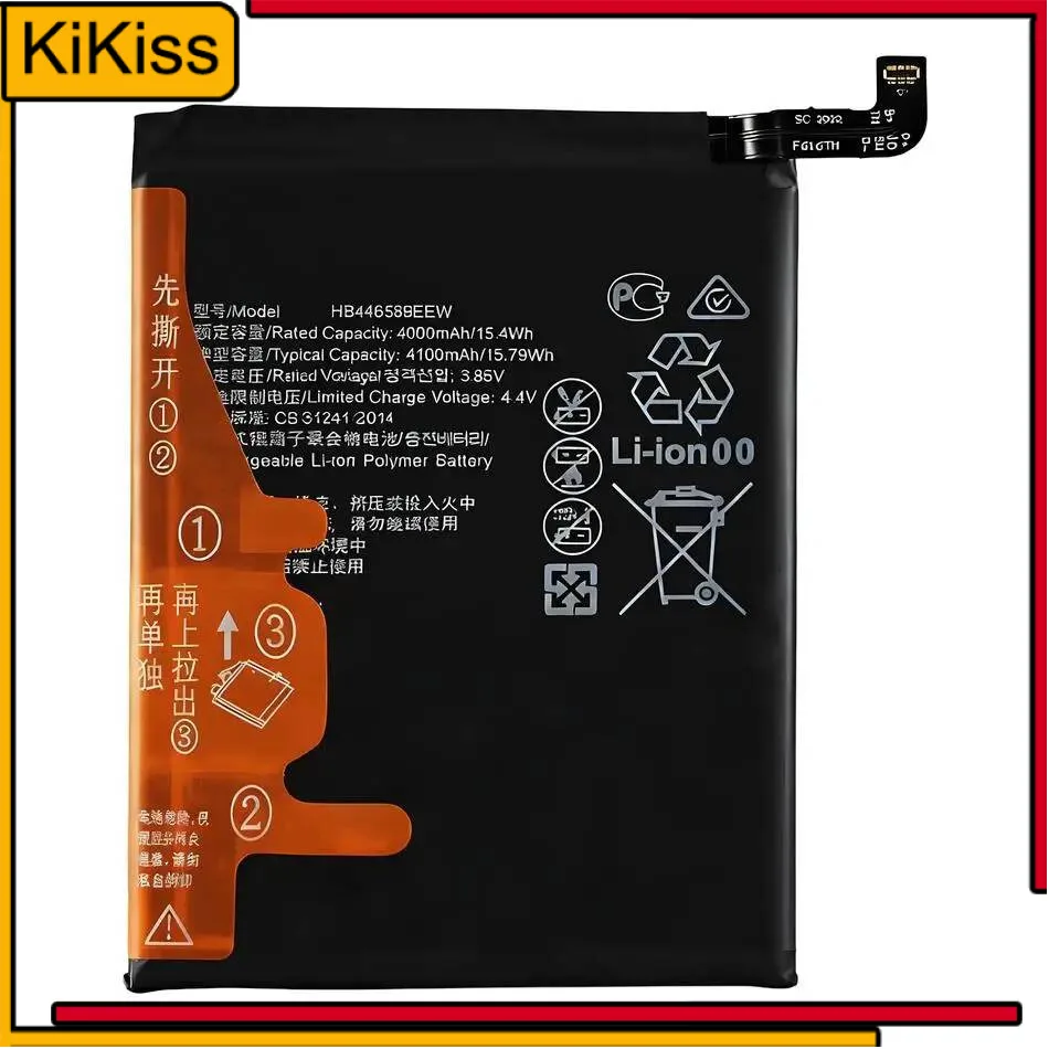 

Mobile Phone Battery High-Efficiency For Huawei Honor V30 Pro V30pro HB446589EEW 4100Mah