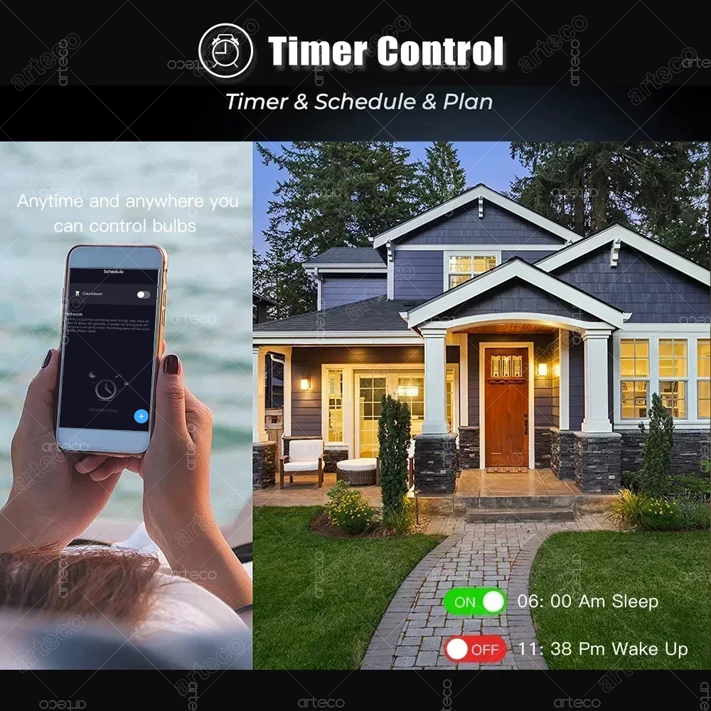 Tuya WiFi GU10 Lampadina LED intelligente Bluetooth GU10 Lampade dimmerabili Smart Life App Control Lampadine per faretti Funziona con Alexa Google