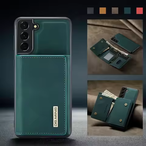 Magnetic Leather Detachable Wallet Case For Samsung Galaxy S22 S21 S20 Plus S24 S23 FE S25 Ultra A36 A55 A53 A54 Shockproof Case