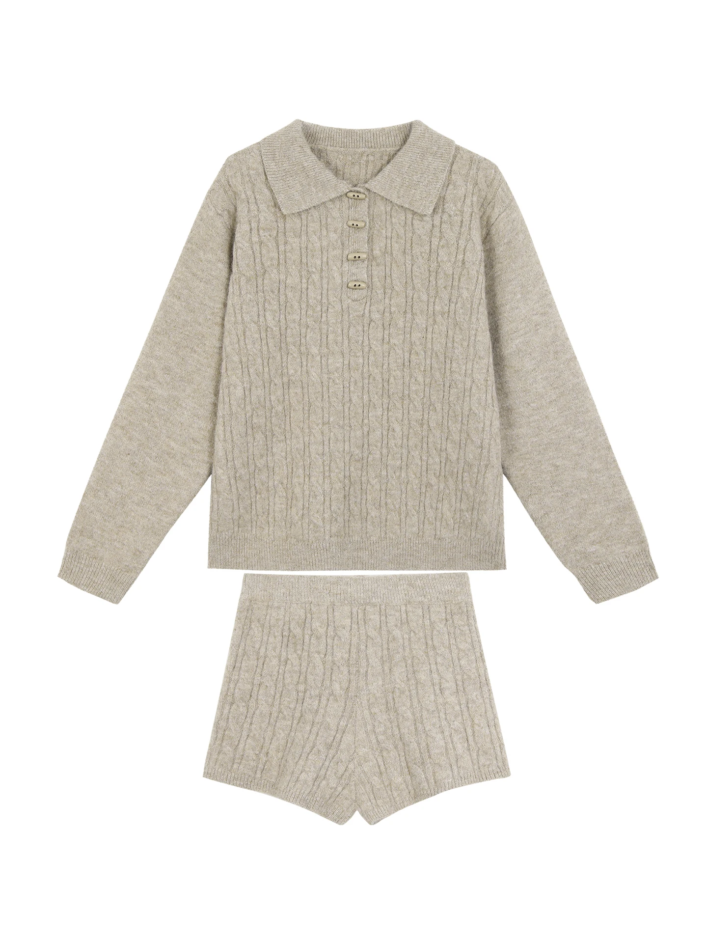 ملابس نسائية محبوكة بأكمام طويلة للشتاء، ملابس خارجية وداخلية متناسقة، قميص محبوك فاخر بأسلوب G للتنقل اليومي، تصميم مستقيم