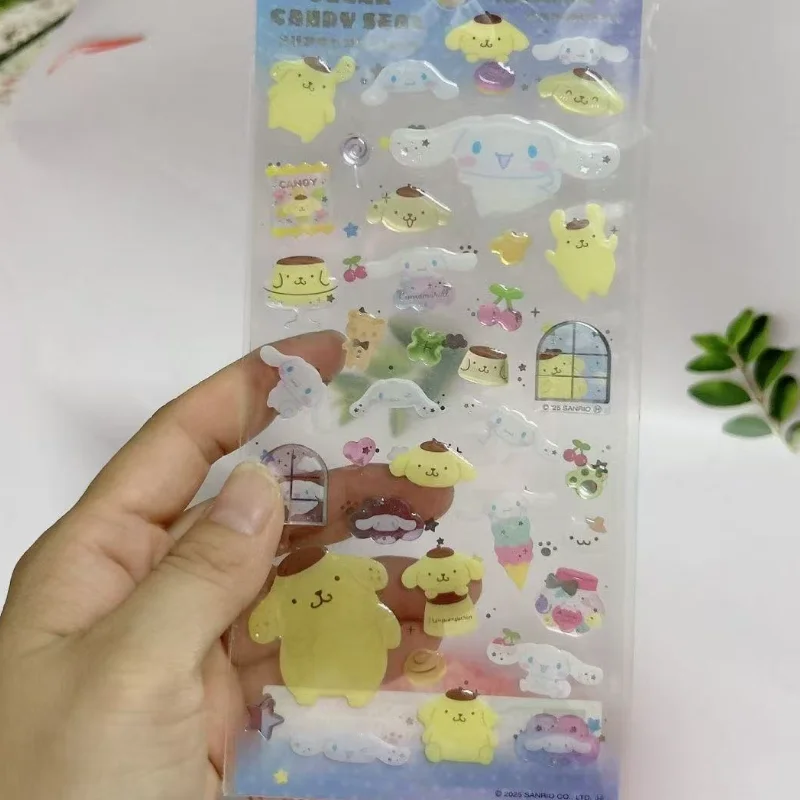 الكرتون Hangyodon ثلاثية الأبعاد الإغاثة ملصق لطيف الوردي سينامورول ملصق طالب اليدوية القرطاسية مرآة الديكور فتاة مكافأة هدية #2