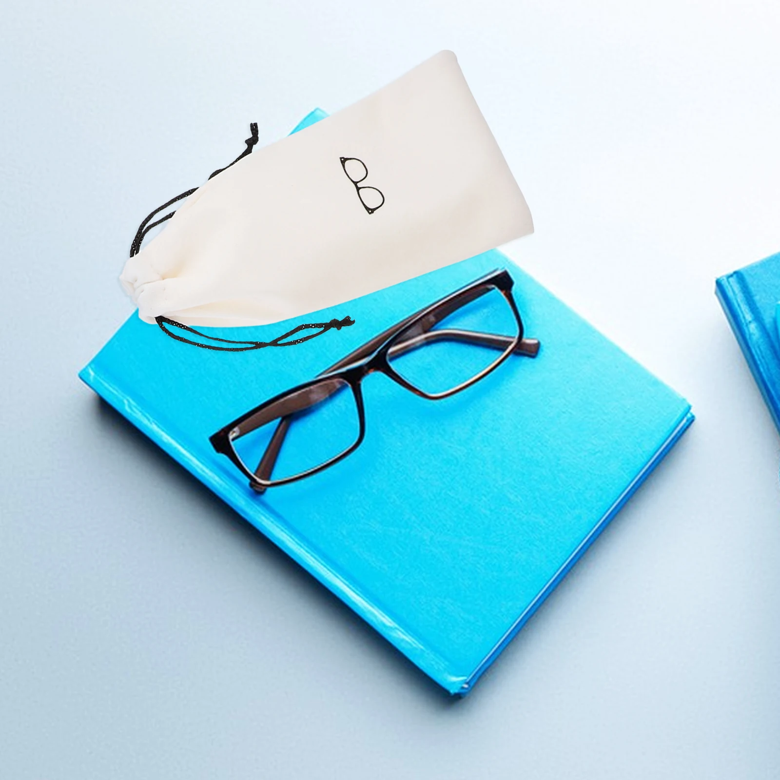 

12pcs Storage Bag Eyeglasses Soft Case Portable Flocking Cloth Sunglasses Pouch Fabric Glasses Case Holder ganizer Protector