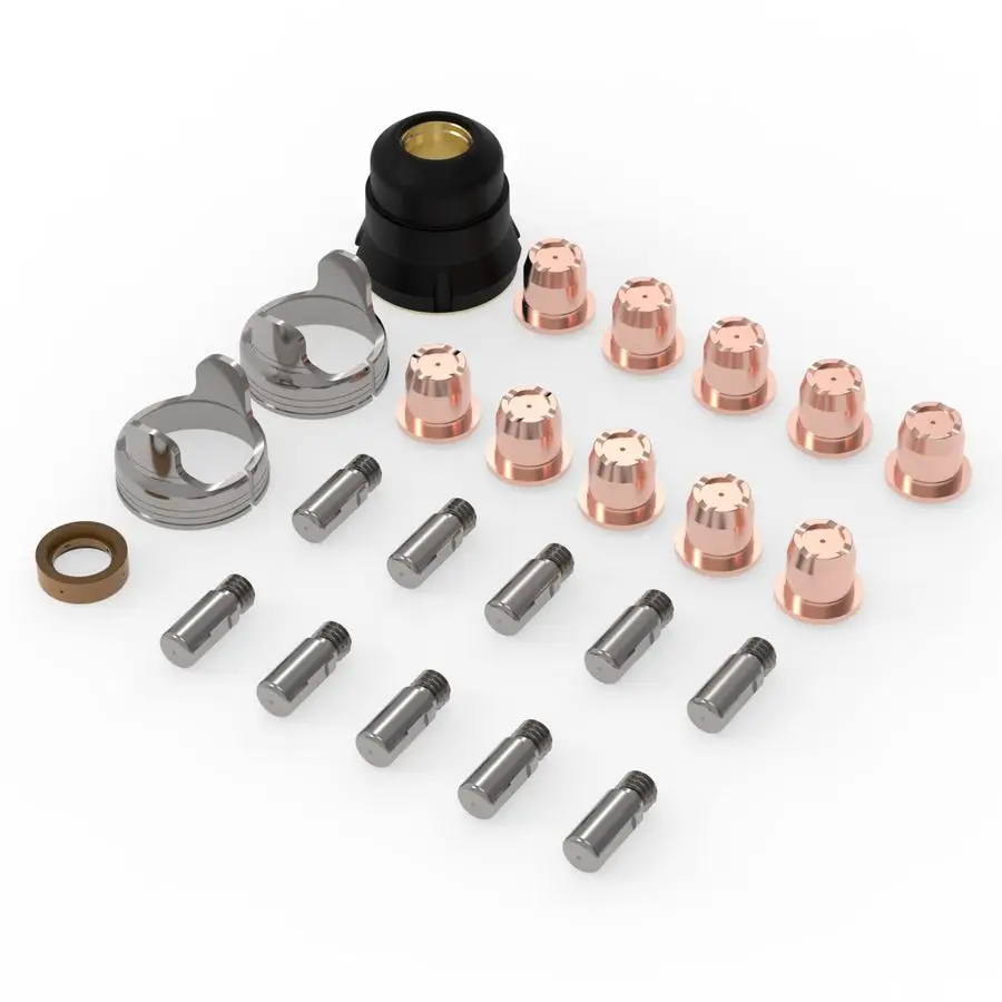 

24 шт. расходные материалы для плазменной резки, наборы электродов с наконечником IPT40, подходят для CUT55DS Pro CUT55NHF CUT55DS NHF PLUS CUT60DS P