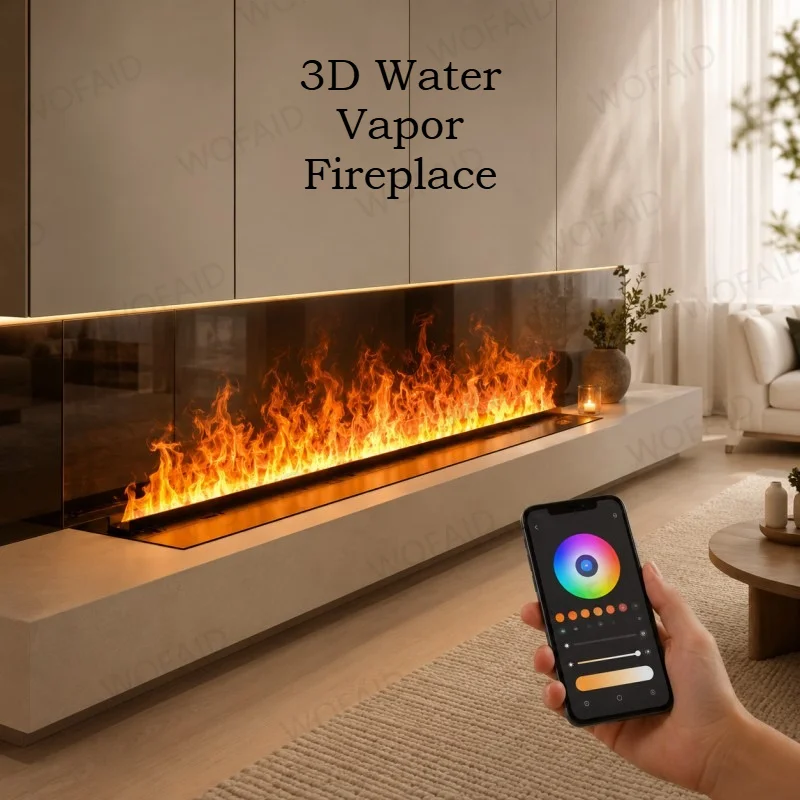 Wall Mounted Water Vapor Electric Fireplace Modern Smart Mist Flame Decorative Fireplace Effect Mist Technology Fireplace