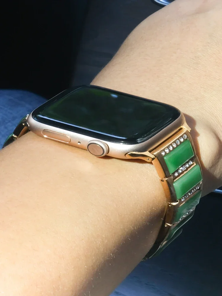 Jewelry diamond strap for Apple watch 45mm 41mm 44mm 42mm 40mm 49mm Stainless steel bracelet iwatch Ultra 10 9 8 7 6 5 4 SE band