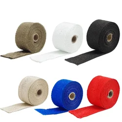 Roll Fiberglass Heat Shield Motorcycle Exhaust Thermal Tape Header Pipe Heat Wrap Tape Thermal Protection Pipe Insulat