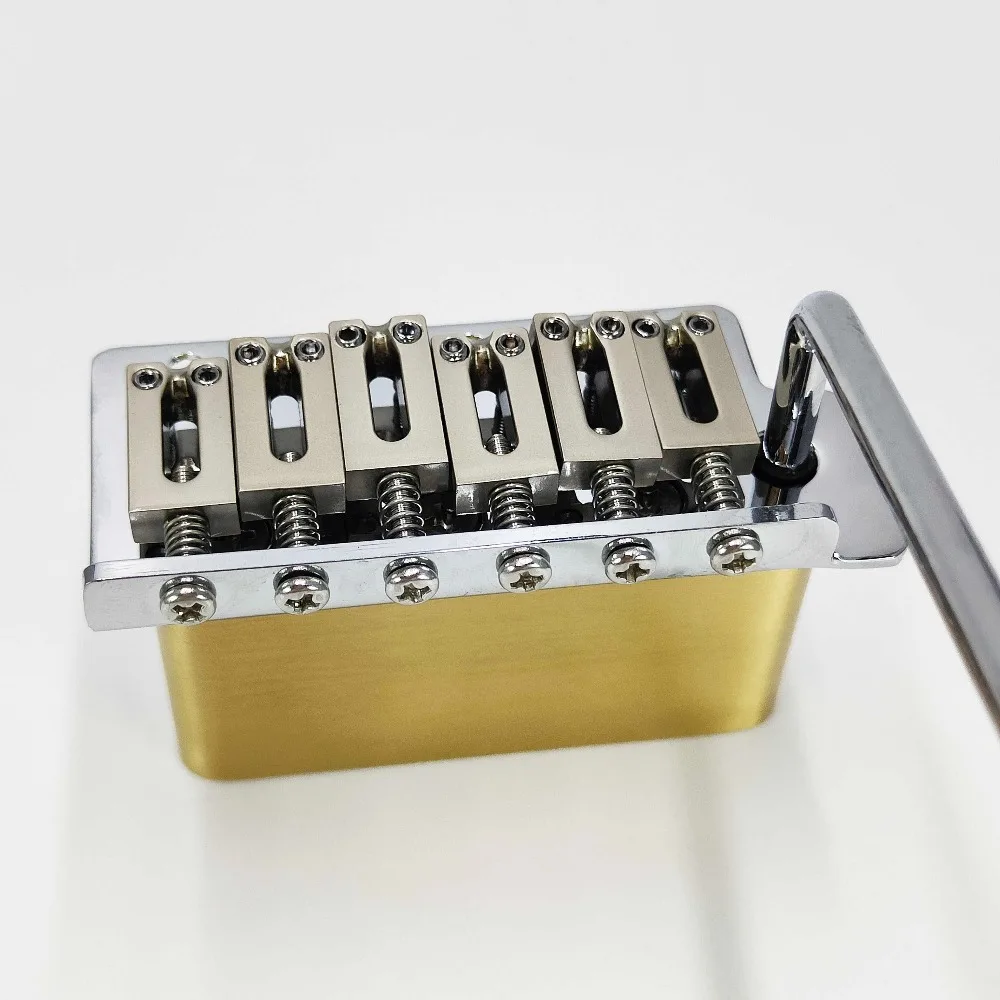 Bridge 6-Point Whole Brass Tremolo Vibrato Spacing Bridges