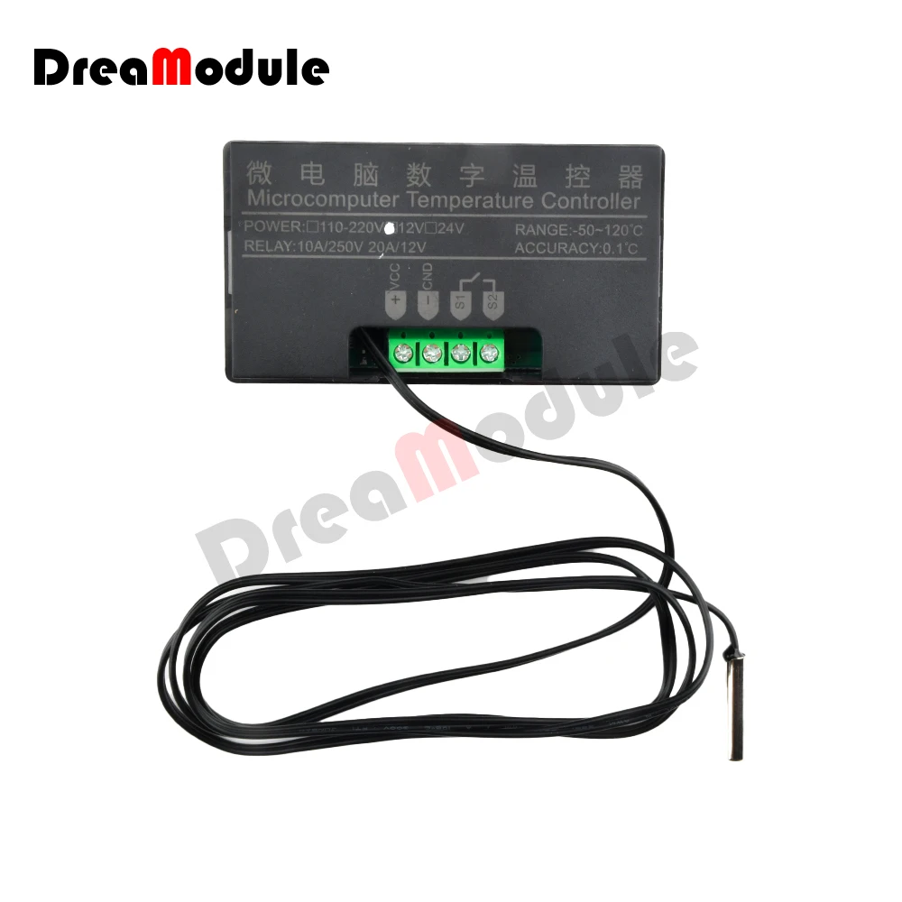 W3230 Relay Output Digital Temperature Controller -55~120℃ Thermostat Regulator Heating Cooling Control Switch 220V/ 12V/24V 20A