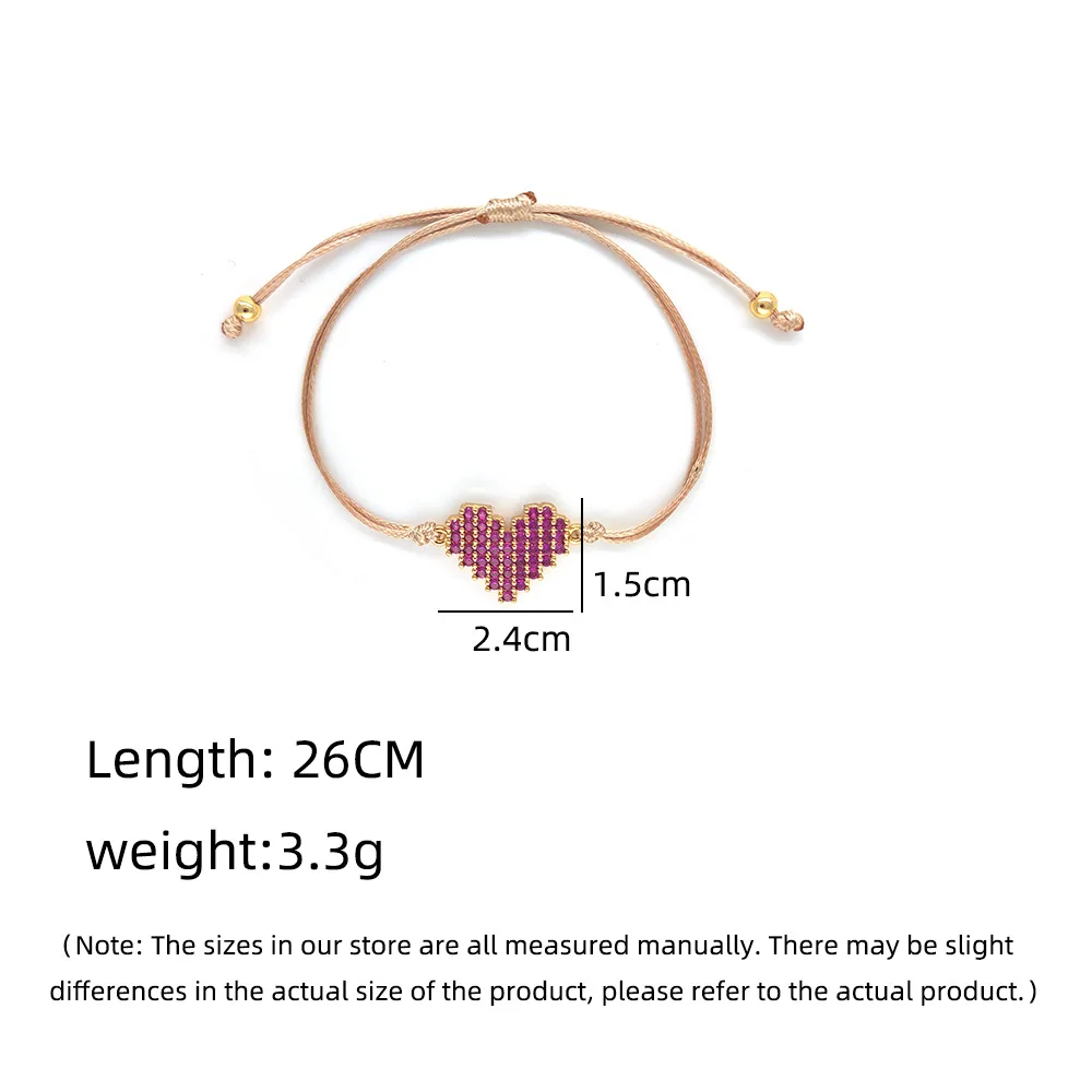KKBEAD Bracelet Sets Femme Vinatage Fashion Jewelry for Women Cubic Zircon Heart Bracelets Gift Pulseras Mujer Moda