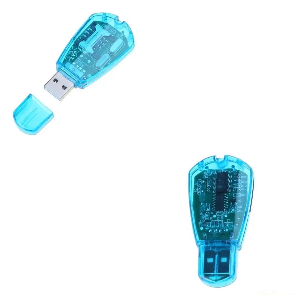 

Горячая распродажа! Синий USB-устройство для чтения SIM-карт мобильного телефона, копирование Cloner, запись резервное GSM