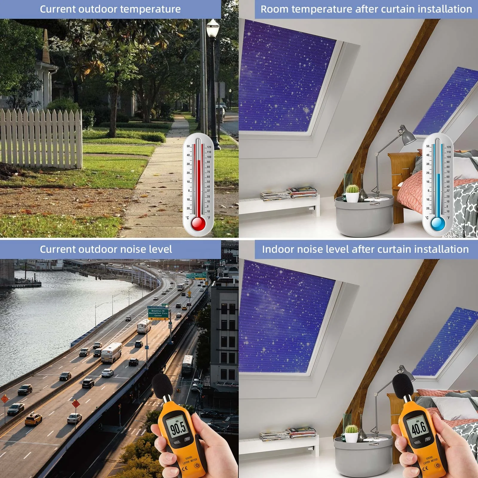 Persianas no tejidas a prueba de agua para persianas de tragaluz en forma de panal, persianas de ventana celular de ajuste perfecto para tragaluz