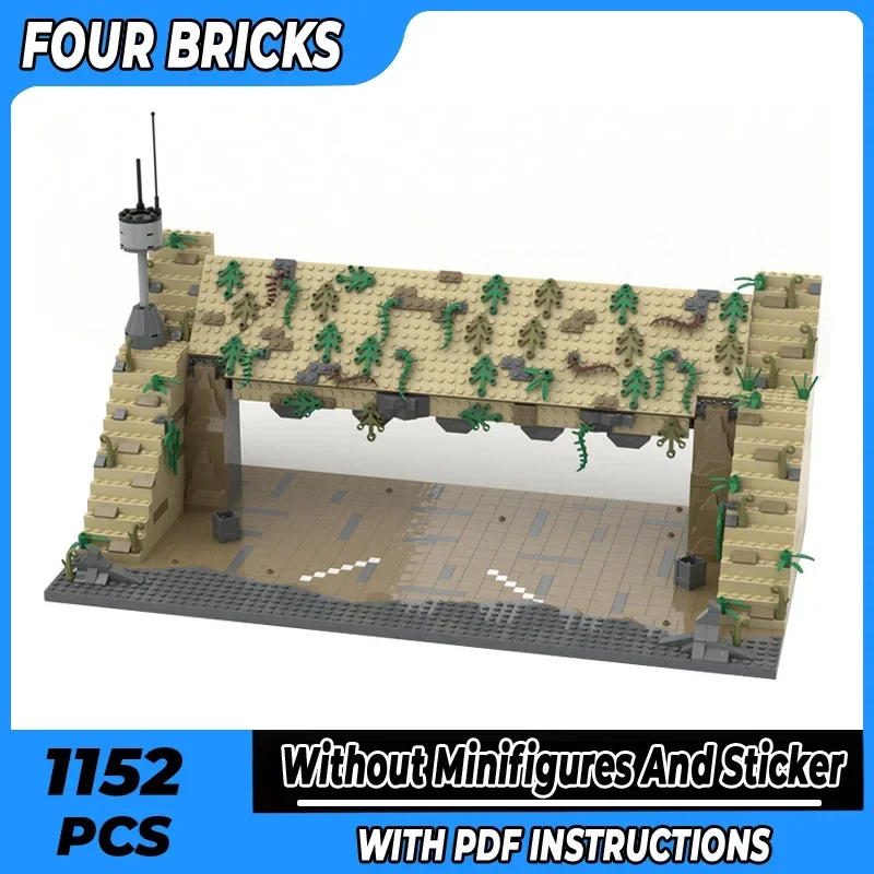 Star Movies Model Moc Building Bricks Military Hangar Entrance Technology Modular Blocks Gifts Christmas Toys DIY Sets Assembly