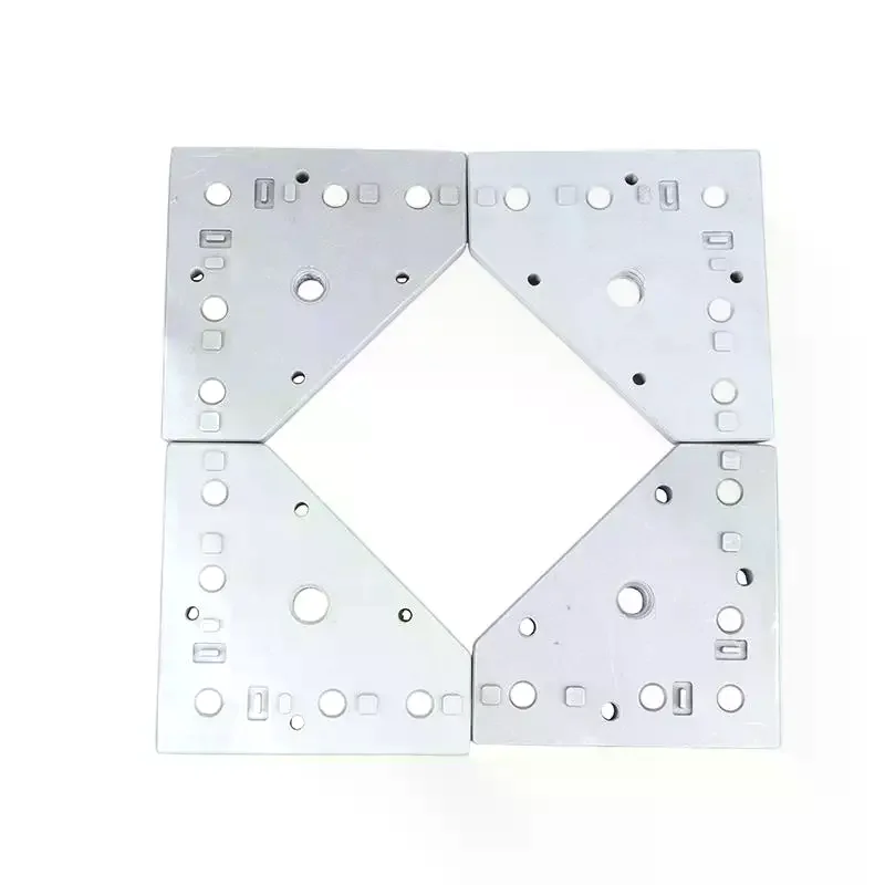Swivel Caster Mounting Plate 3030 4040 Aluminum Alloy Profile End Connector for Industrial Equipment Assembly