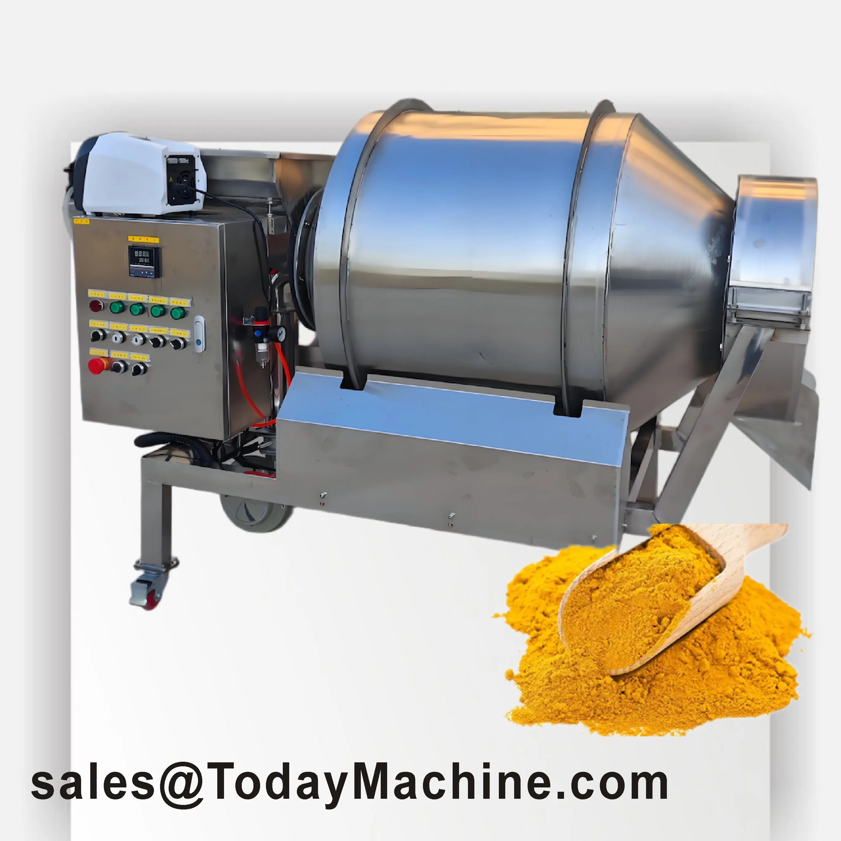 High Speed Professional Blender W Type Double Cone Industrial Dry Powder Rotary Drum Mixer Blender Machine