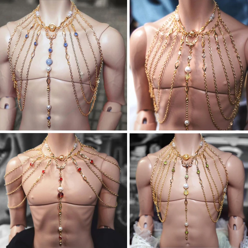 D04-A925 children toy 1/4 1/3 BJD uncle SD doll's Photo props Accessoriess decoration body necklace chain 1pcs