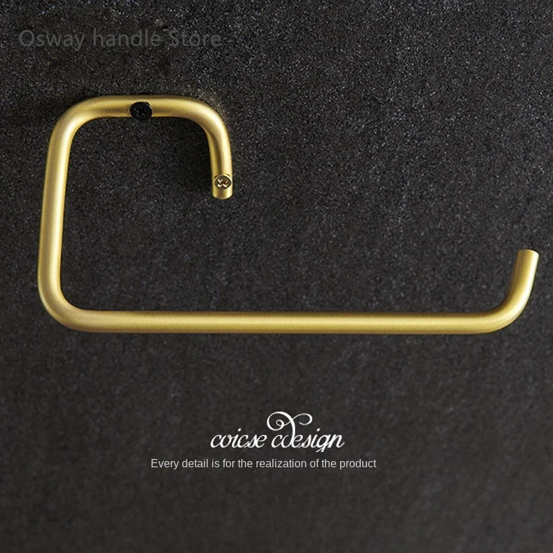 Bathroom Accessories Paper Towel Hook Simple Brass Toilet Paper Holder Gold Roll Paper Holder