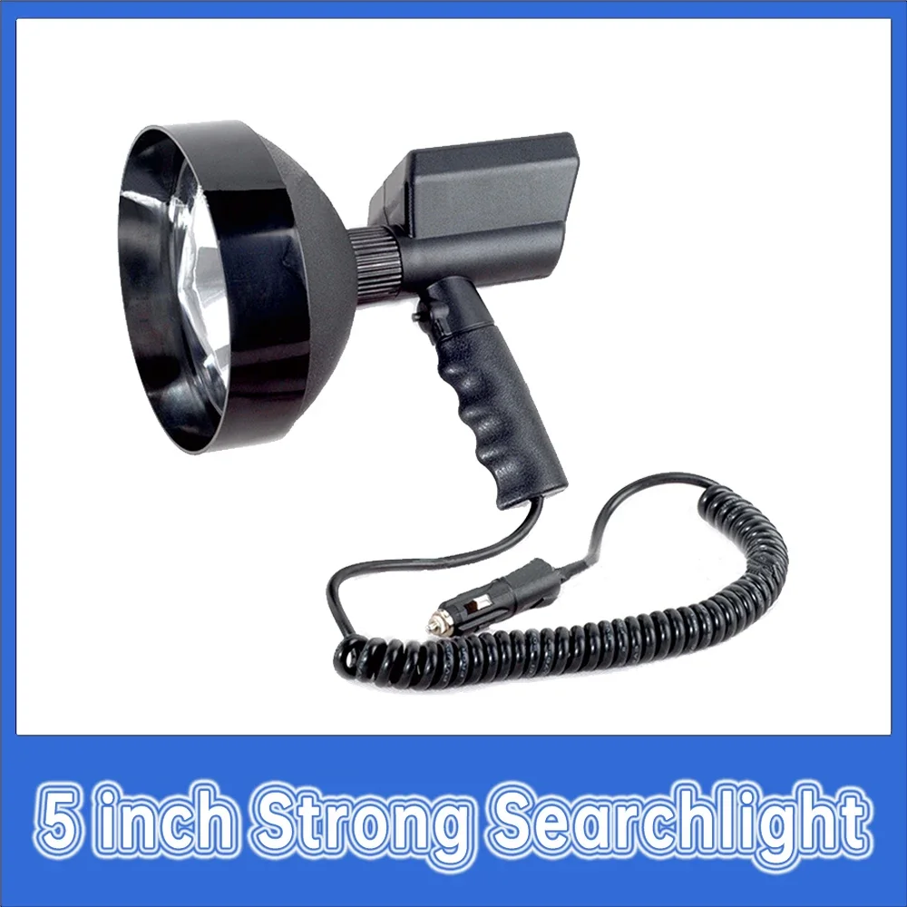 5 Inch Strong Searchlight High Power Led Flashlight  for Car Outdoor 35W Portable Lighting  Searchlight Camping Spotlight