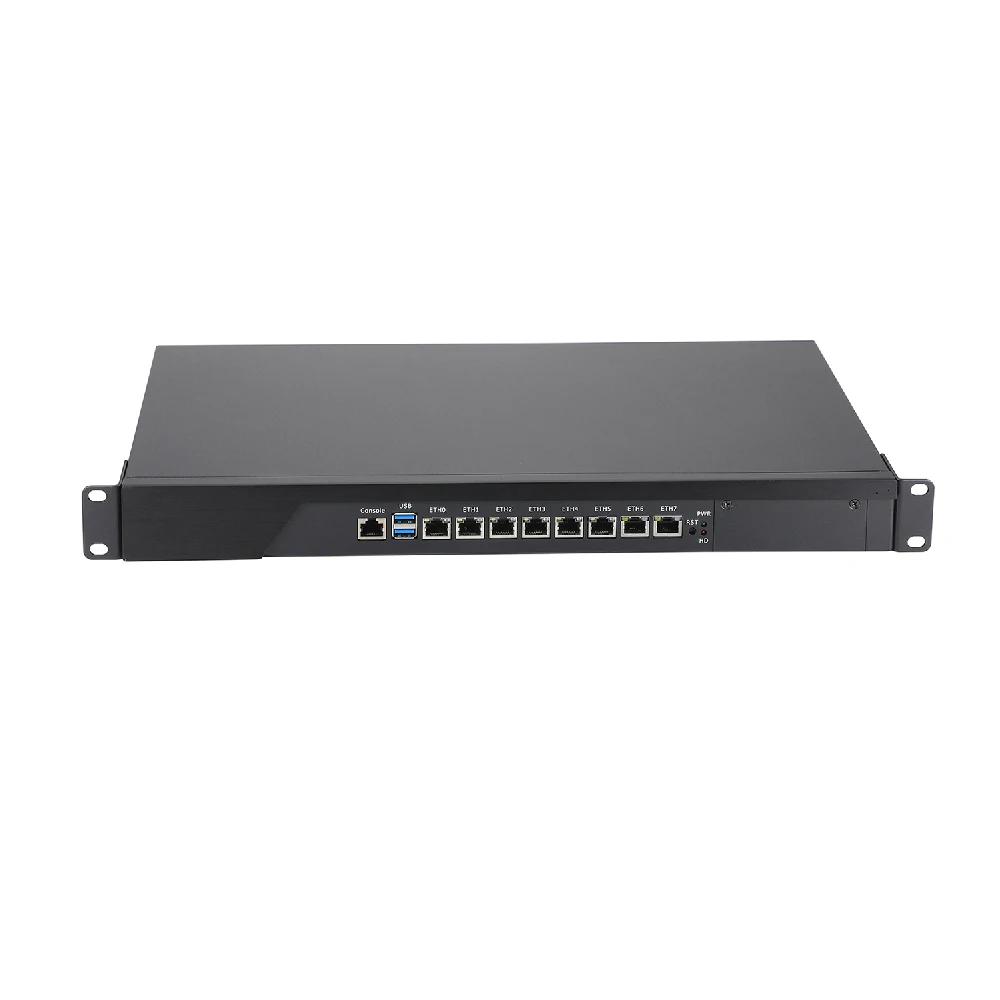 HUNSN 1U Firewall Appliance,pFsense,Mikrotik,OPNsense,VPN,Intel core i3/i5/i7,RS46,Network Rackmount, AES-NI,8x2.5Gbe 226-V LAN