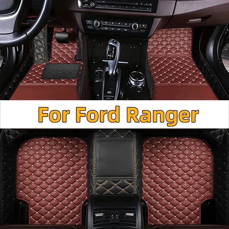 

For Ford Ranger 2023 2022 2021 2020 2019 2018 2017 2016 2015 2014 2013 2012 Car Floor Mats Auto Interior Waterproof Carpets