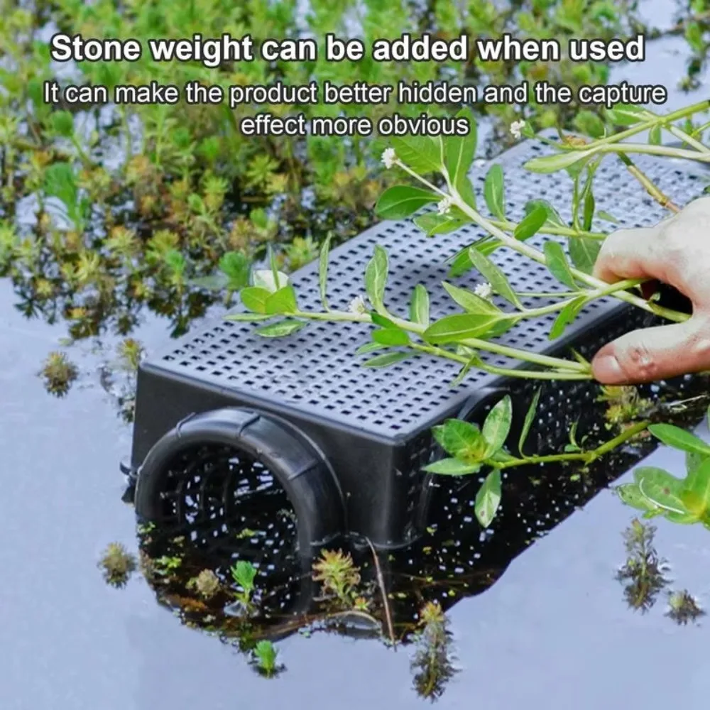 5pcs 2025 Black Fish Net Cage Fishnet strip Fishing Pot Fishing Pot Durable Finless Eel Cage view 2