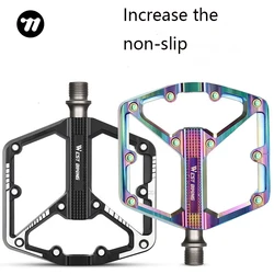 WEST BIKING Bicycle Pedal Aluminum Alloy Pedal Mountain Bike Pedal Chrome-Molybdenum Steel Axle Pedal