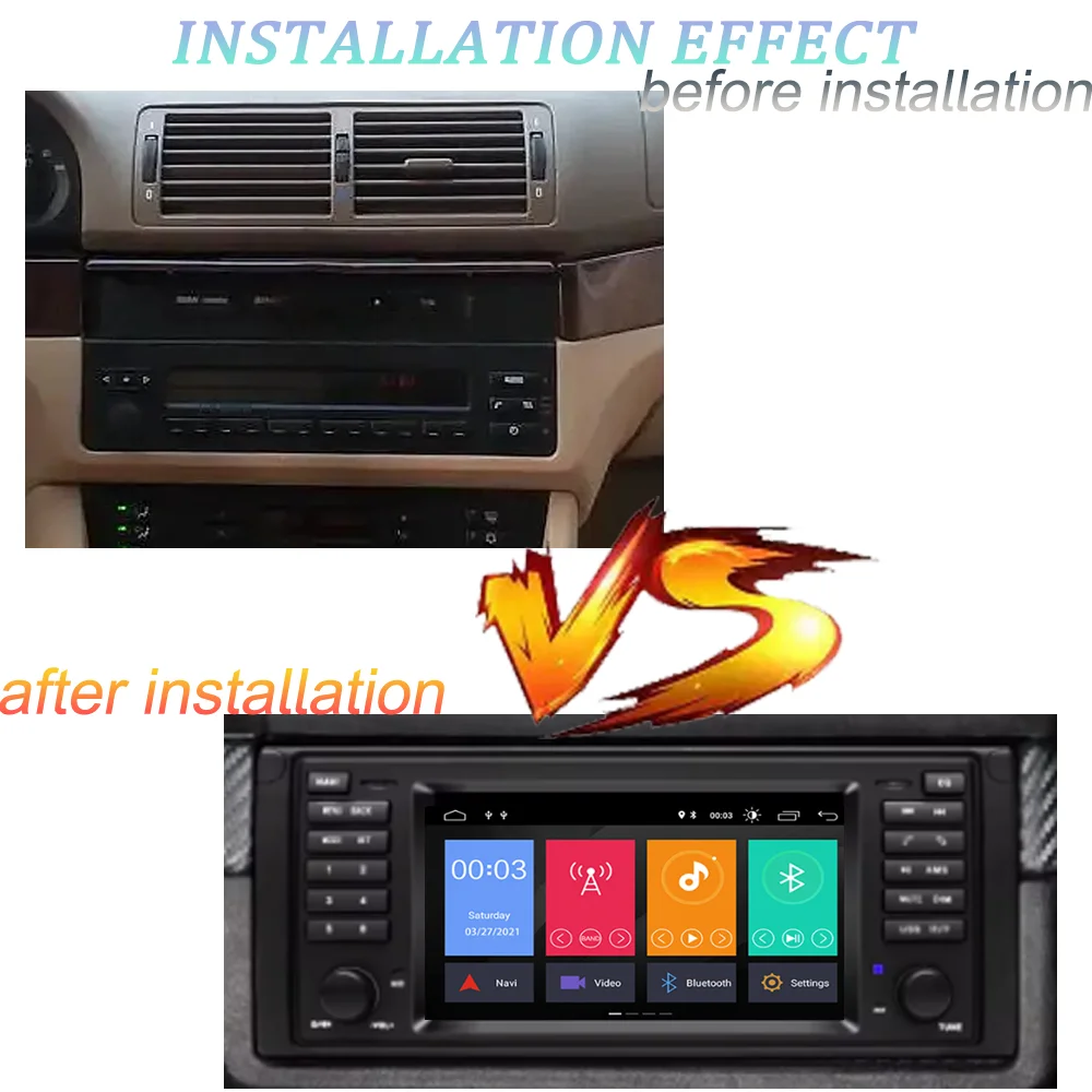

Android 14 Car Radio For BMW 5 Series E39 E38 X5 E53 M5 Android Auto Carplay Car Stereo GPS Navi RDS Navigation Player 4G WIFI